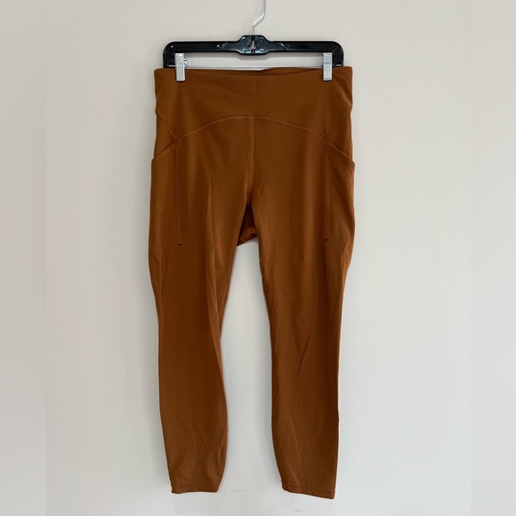 Lululemon Power Thru High-Rise Tight 25" Leggings in Copper Brown, size 10 - Picture 2 of 9